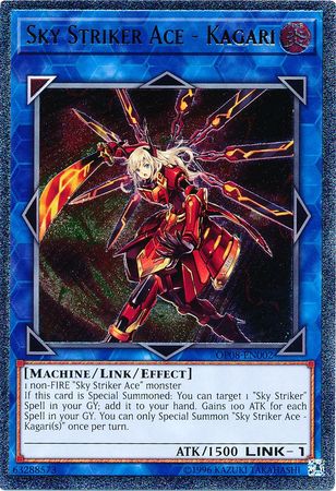 Sky Striker Ace - Kagari [OP08-EN002] Ultimate Rare | Arkham Games and Comics