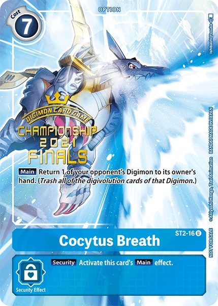 Cocytus Breath [ST2-16] (2021 Championship Finals Tamer's Evolution Pack) [Starter Deck: Cocytus Blue Promos] | Arkham Games and Comics