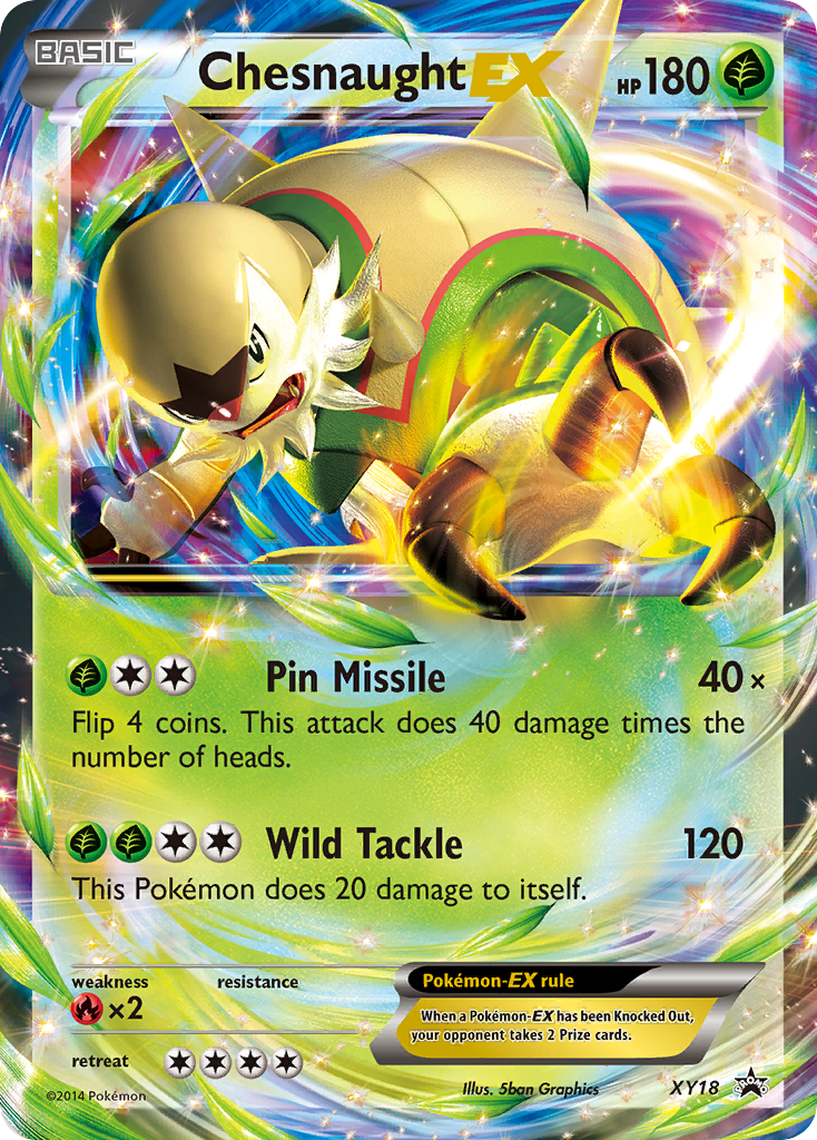 Chesnaught EX (XY18) [XY: Black Star Promos] | Arkham Games and Comics