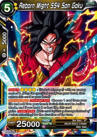 Reborn Might SS4 Son Goku (Starter Deck - The Crimson Saiyan) [SD5-04] | Arkham Games and Comics