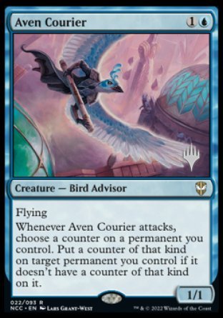 Aven Courier (Promo Pack) [Streets of New Capenna Commander Promos] | Arkham Games and Comics