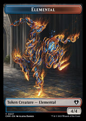 Human Soldier // Elemental (0037) Double-Sided Token [Commander Masters Tokens] | Arkham Games and Comics