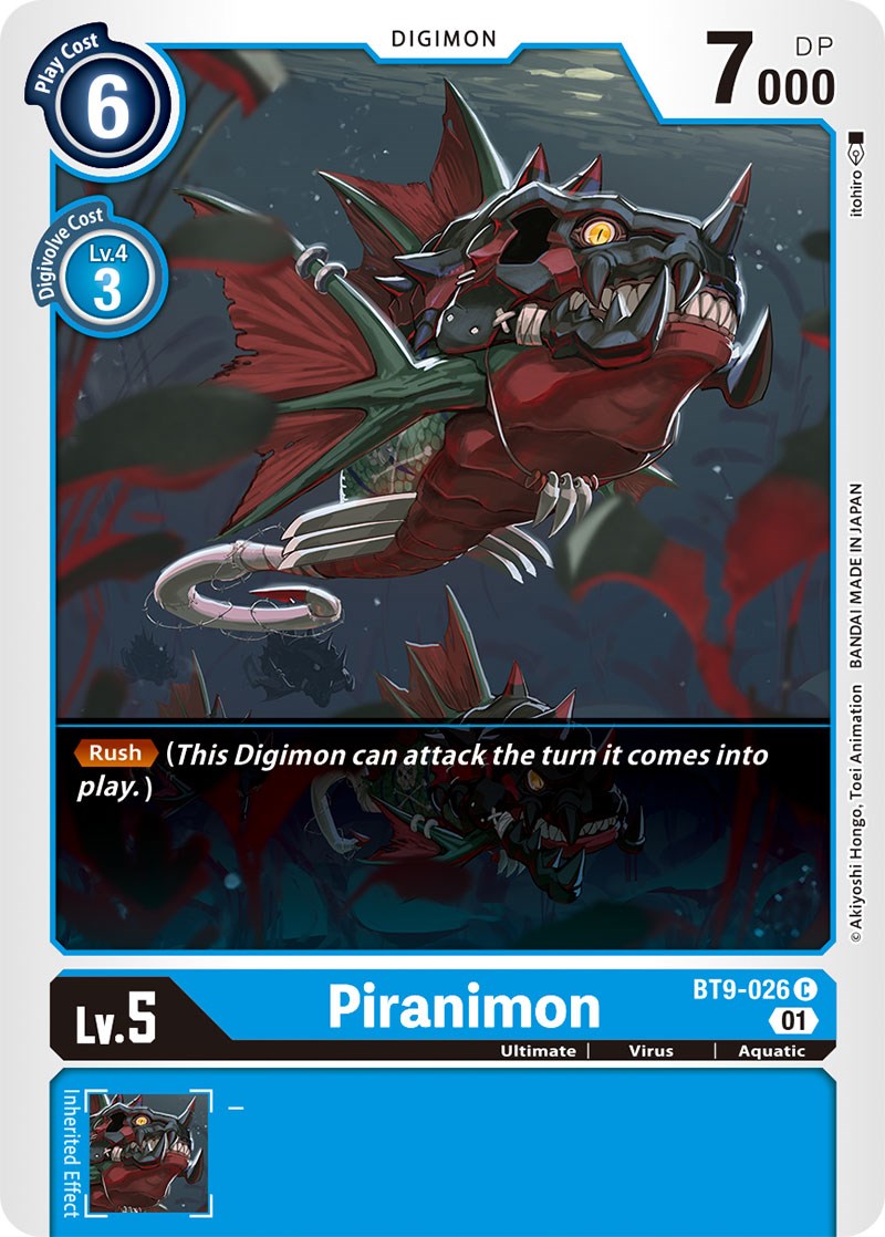 Piranimon [BT9-026] [X Record] | Arkham Games and Comics