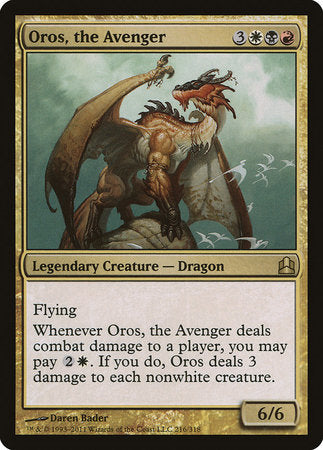 Oros, the Avenger [Commander 2011] | Arkham Games and Comics