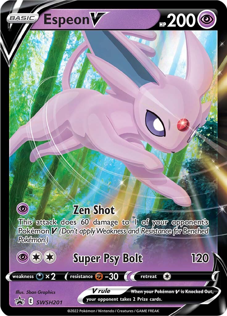 Espeon V (SWSH201) [Sword & Shield: Black Star Promos] | Arkham Games and Comics