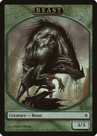 Beast Token [New Phyrexia Tokens] | Arkham Games and Comics