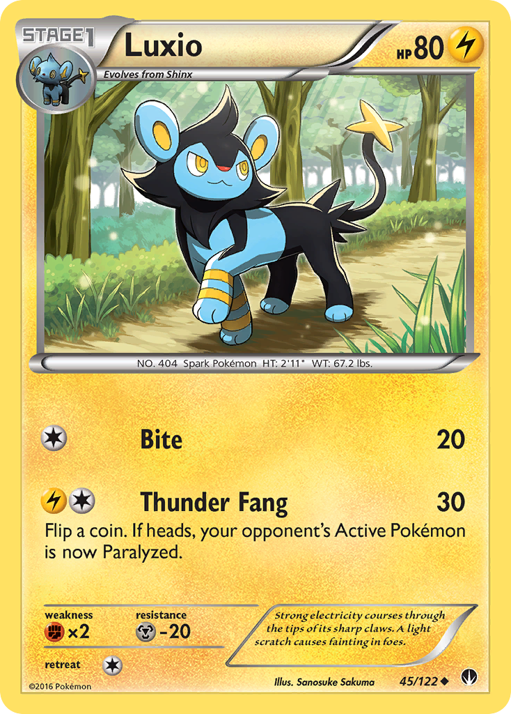 Luxio (45/122) [XY: BREAKpoint] | Arkham Games and Comics