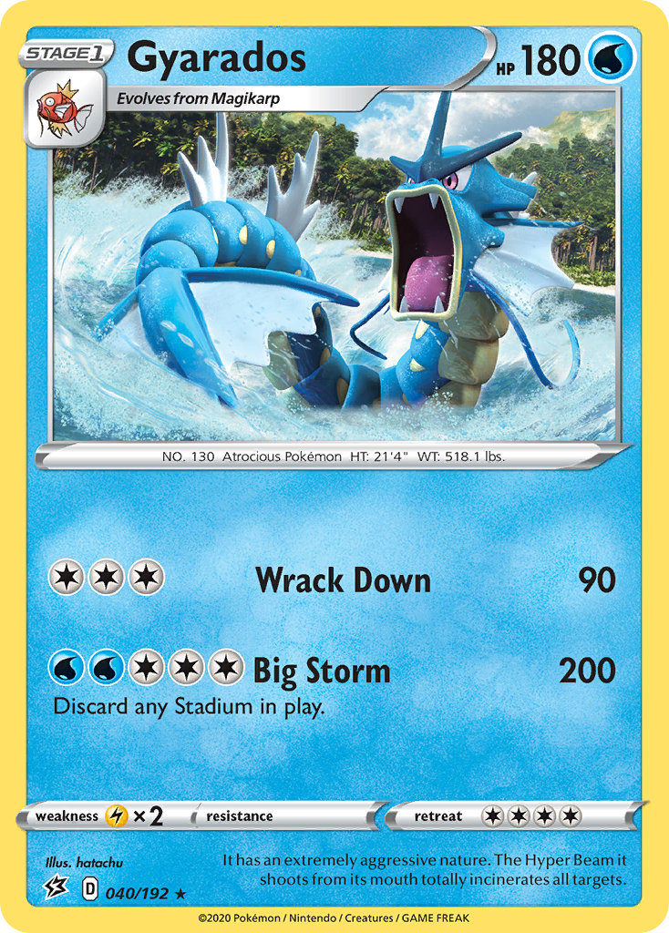 Gyarados (040/192) [Sword & Shield: Rebel Clash] | Arkham Games and Comics