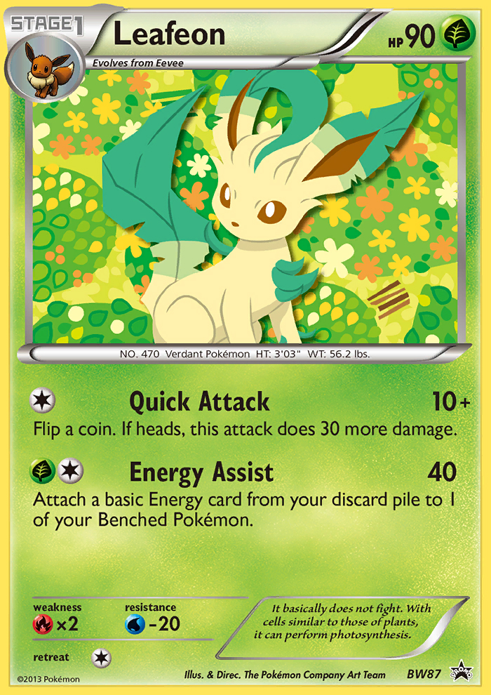 Leafeon (BW87) [Black & White: Black Star Promos] | Arkham Games and Comics