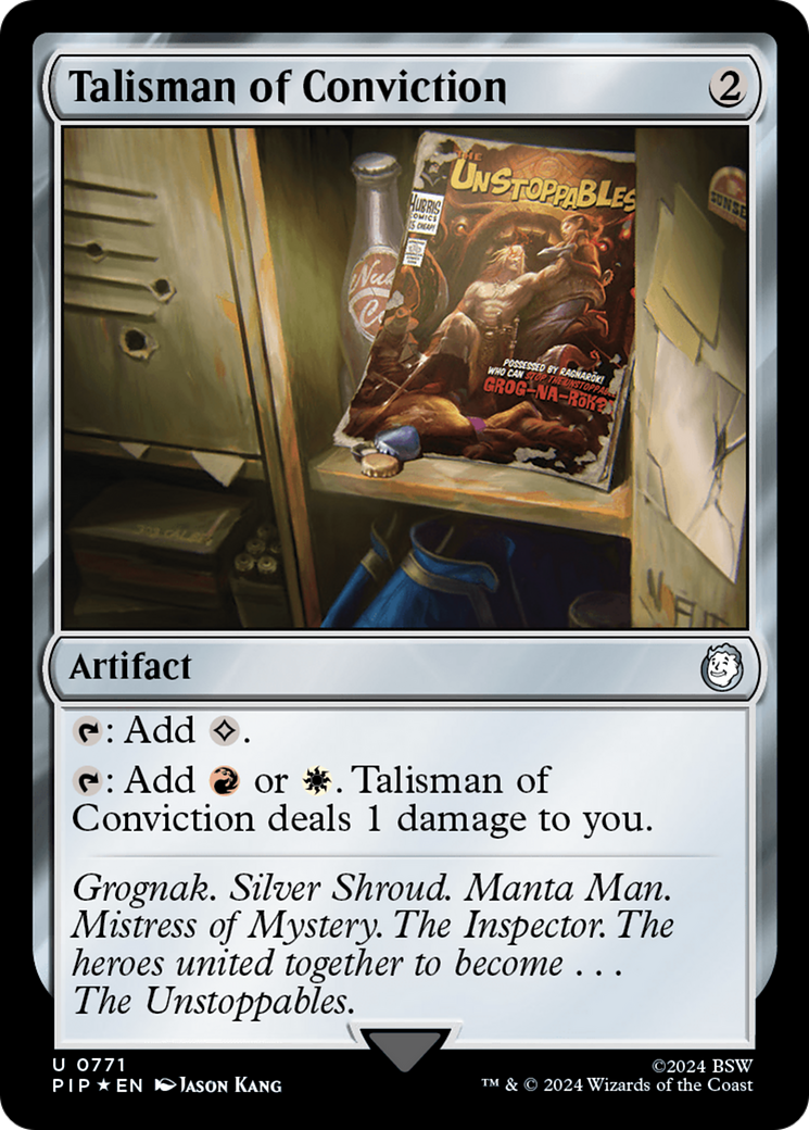 Talisman of Conviction (Surge Foil) [Fallout] | Arkham Games and Comics