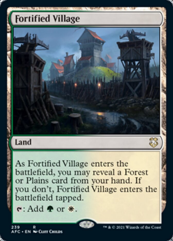 Fortified Village [Dungeons & Dragons: Adventures in the Forgotten Realms Commander] | Arkham Games and Comics