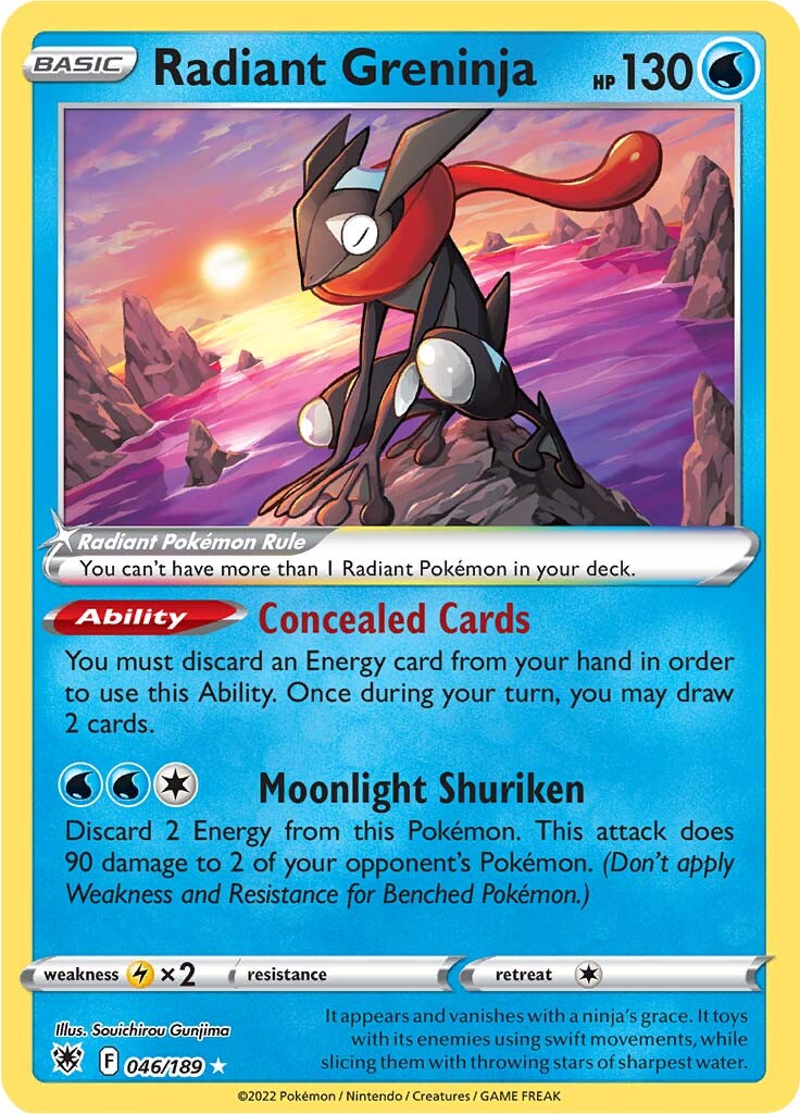 Radiant Greninja (046/189) [Sword & Shield: Astral Radiance] | Arkham Games and Comics