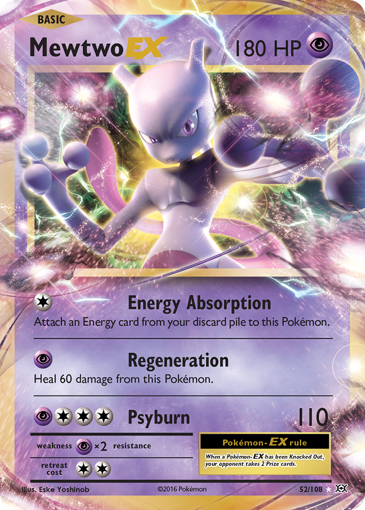 Mewtwo EX (52/108) [XY: Evolutions] | Arkham Games and Comics