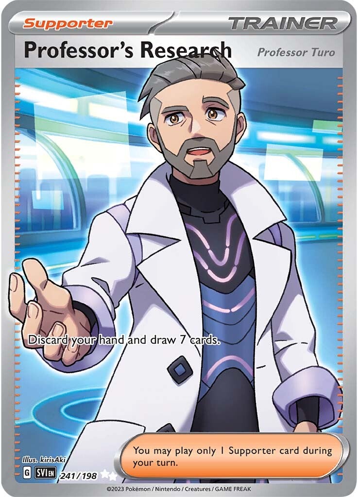 Professor's Research (Professor Turo) (241/198) [Scarlet & Violet: Base Set] | Arkham Games and Comics