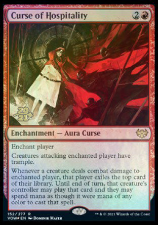 Curse of Hospitality [Innistrad: Crimson Vow Prerelease Promos] | Arkham Games and Comics