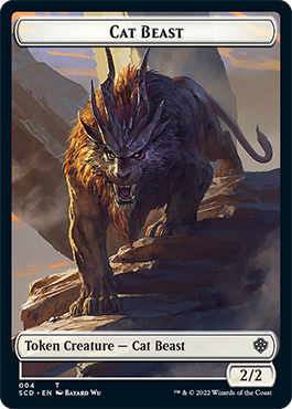 Insect // Cat Beast Double-Sided Token [Starter Commander Decks] | Arkham Games and Comics