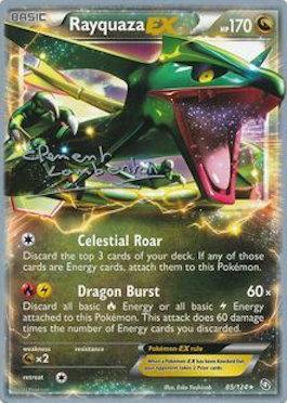 Rayquaza EX (85/124) (Anguille Sous Roche - Clement Lamberton) [World Championships 2013] | Arkham Games and Comics