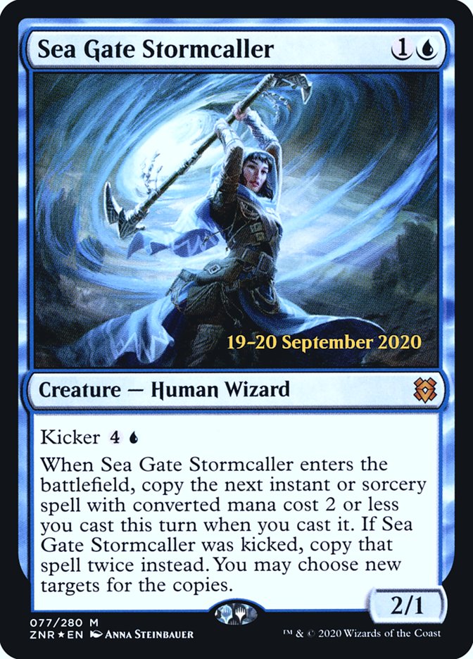 Sea Gate Stormcaller  [Zendikar Rising Prerelease Promos] | Arkham Games and Comics