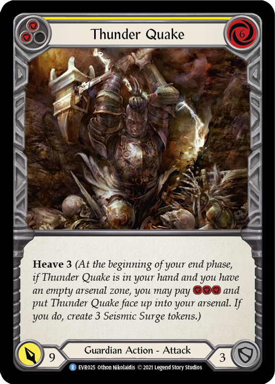 Thunder Quake (Yellow) [EVR025] (Everfest)  1st Edition Normal | Arkham Games and Comics