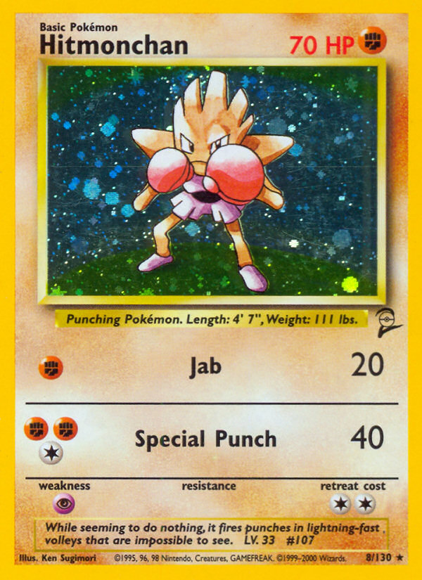 Hitmonchan (8/130) [Base Set 2] | Arkham Games and Comics