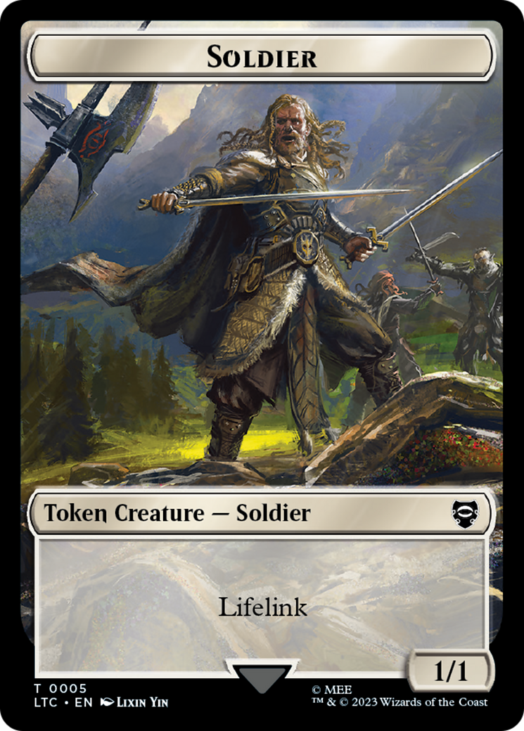 Soldier // Food Token [The Lord of the Rings: Tales of Middle-Earth Commander Tokens] | Arkham Games and Comics