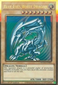 Blue-Eyes White Dragon [MAGO-EN001] Gold Rare | Arkham Games and Comics