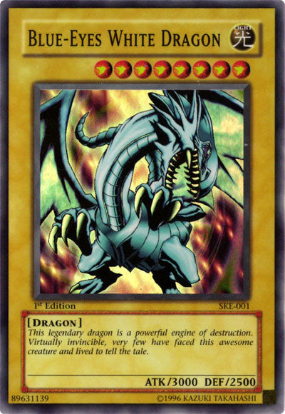 Blue-Eyes White Dragon [SKE-001] Super Rare | Arkham Games and Comics