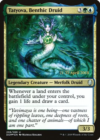 Tatyova, Benthic Druid [Dominaria Promos] | Arkham Games and Comics
