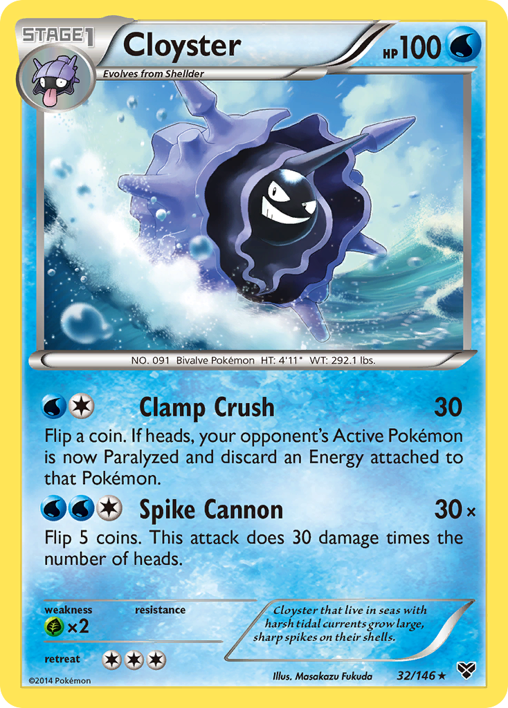 Cloyster (32/146) [XY: Base Set] | Arkham Games and Comics