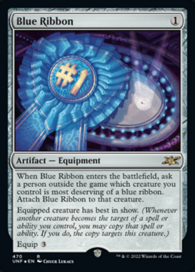 Blue Ribbon (Galaxy Foil) [Unfinity] | Arkham Games and Comics