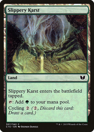Slippery Karst [Commander 2015] | Arkham Games and Comics