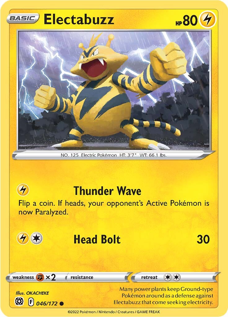 Electabuzz (046/172) [Sword & Shield: Brilliant Stars] | Arkham Games and Comics