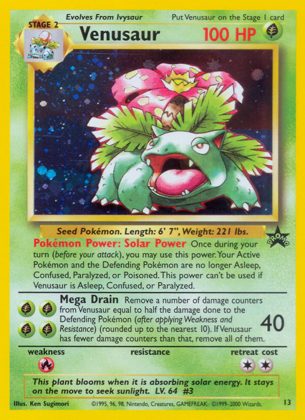 Venusaur (13) [Wizards of the Coast: Black Star Promos] | Arkham Games and Comics