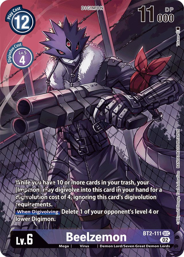 Beelzemon [BT2-111] (Alternate Art) [Starter Deck: Beelzemon Advanced Deck Set] | Arkham Games and Comics