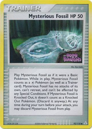 Mysterious Fossil (92/110) (Stamped) [EX: Holon Phantoms] | Arkham Games and Comics