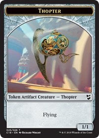 Thopter (025) // Servo Double-sided Token [Commander 2018 Tokens] | Arkham Games and Comics