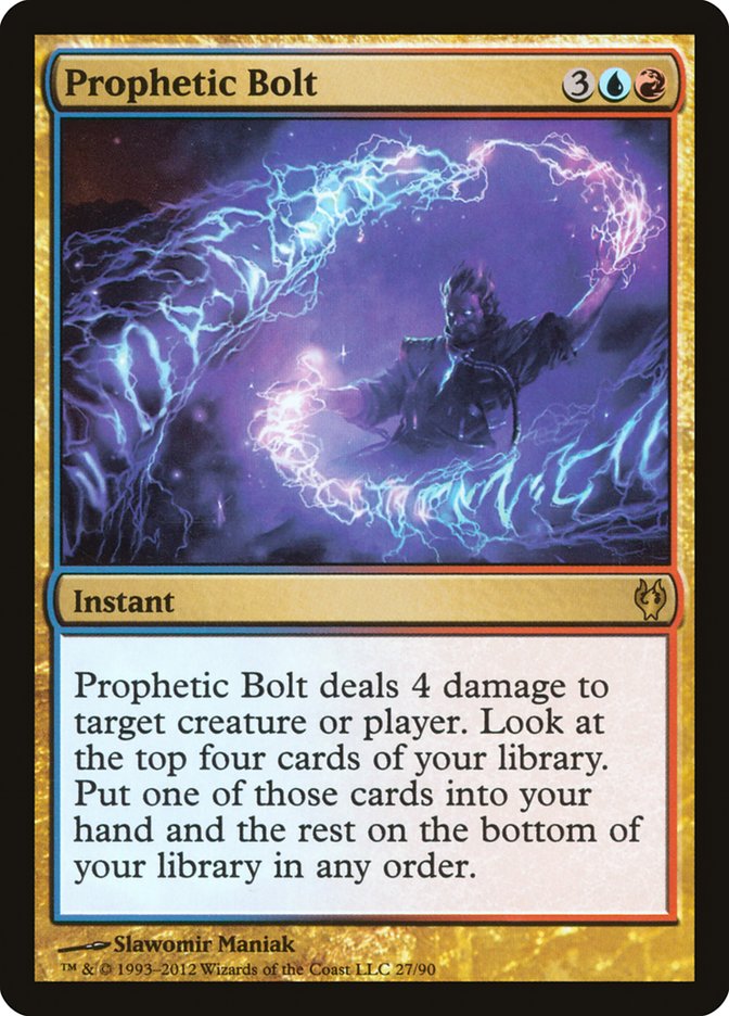 Prophetic Bolt [Duel Decks: Izzet vs. Golgari] | Arkham Games and Comics