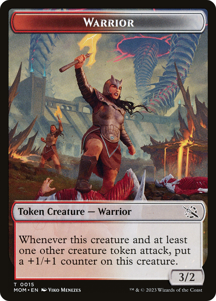 Warrior // Thopter Double-Sided Token [March of the Machine Tokens] | Arkham Games and Comics