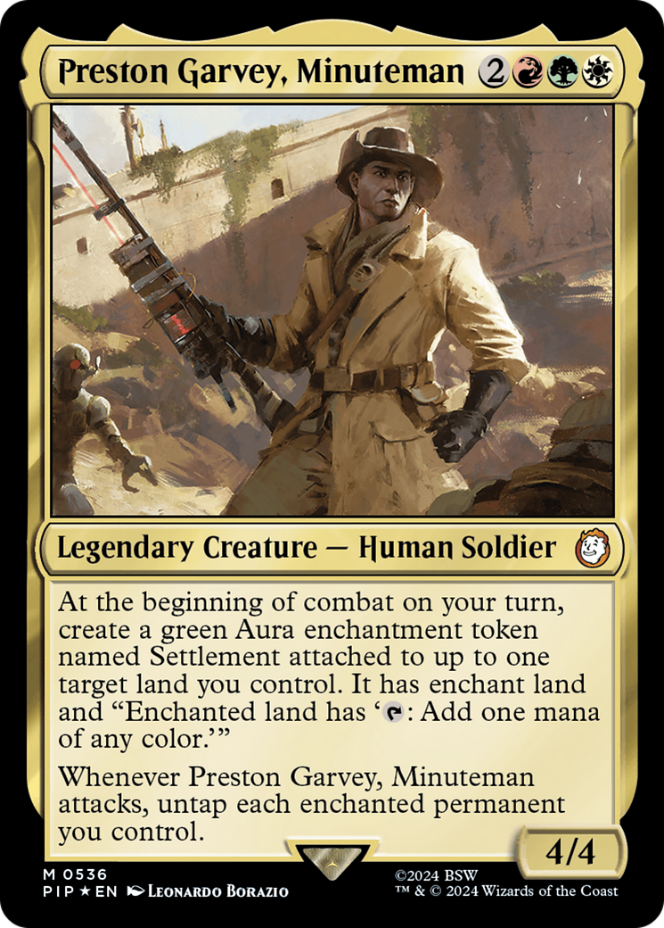 Preston Garvey, Minuteman (Surge Foil) [Fallout] | Arkham Games and Comics