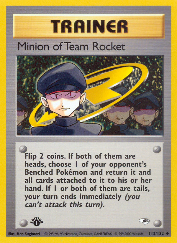 Minion of Team Rocket (113/132) [Gym Heroes 1st Edition] | Arkham Games and Comics