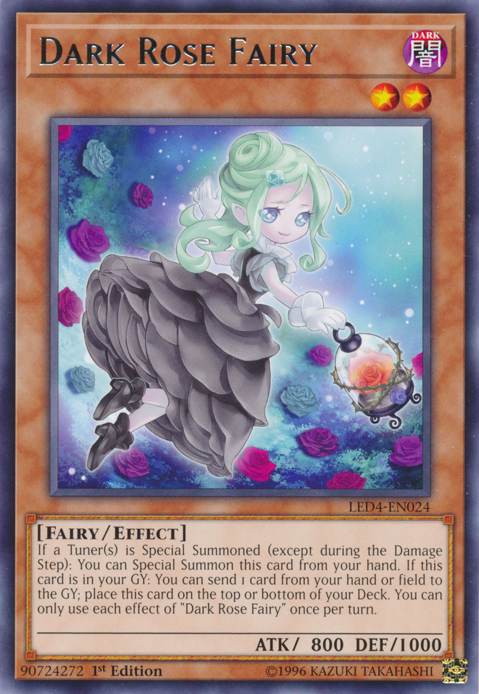 Dark Rose Fairy [LED4-EN024] Rare | Arkham Games and Comics