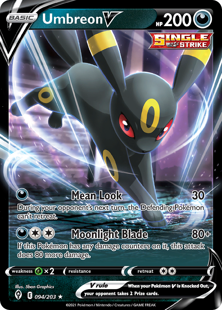 Umbreon V (094/203) (Intro Deck) [Sword & Shield: Evolving Skies] | Arkham Games and Comics