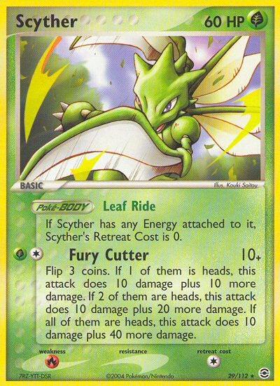 Scyther (29/112) [EX: FireRed & LeafGreen] | Arkham Games and Comics