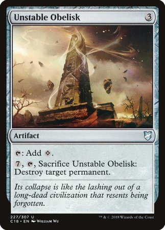 Unstable Obelisk [Commander 2018] | Arkham Games and Comics