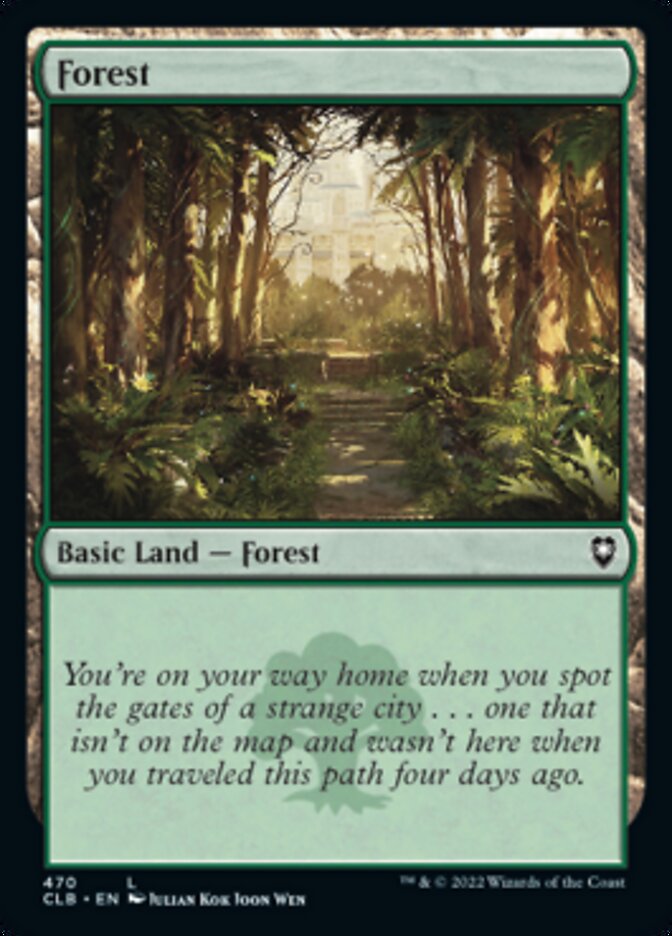 Forest (470) [Commander Legends: Battle for Baldur's Gate] | Arkham Games and Comics