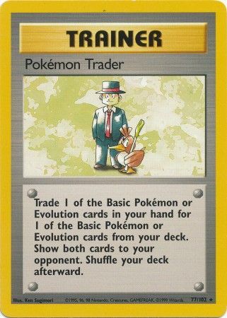 Pokemon Trader (77/102) [Base Set Unlimited] | Arkham Games and Comics