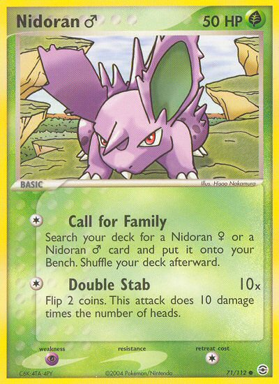 Nidoran (71/112) (Male) [EX: FireRed & LeafGreen] | Arkham Games and Comics