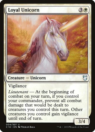 Loyal Unicorn [Commander 2018] | Arkham Games and Comics