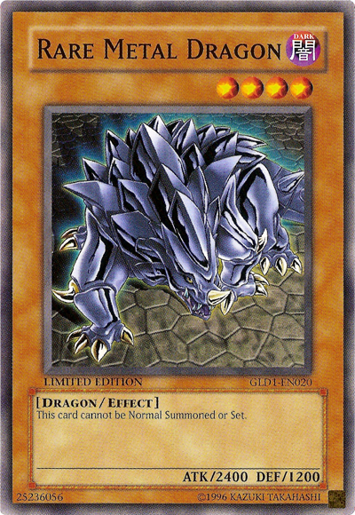 Rare Metal Dragon [GLD1-EN020] Common | Arkham Games and Comics