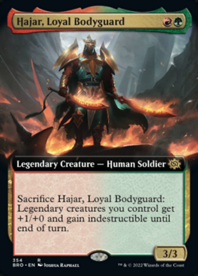 Hajar, Loyal Bodyguard (Extended Art) [The Brothers' War] | Arkham Games and Comics